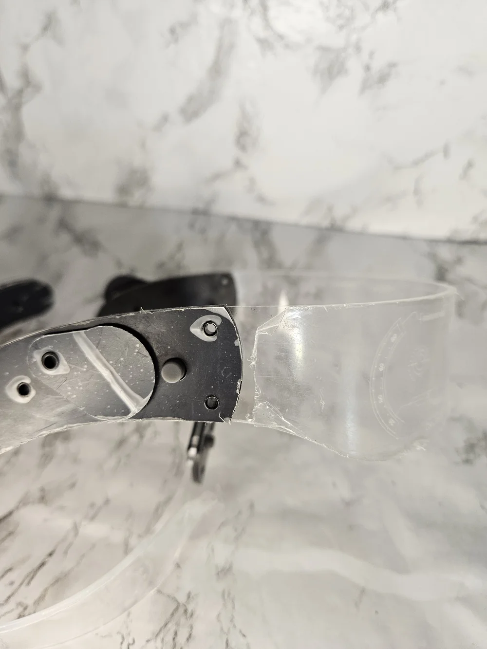 Futuristic AR LED Visor Glasses - Pink & Green Accent